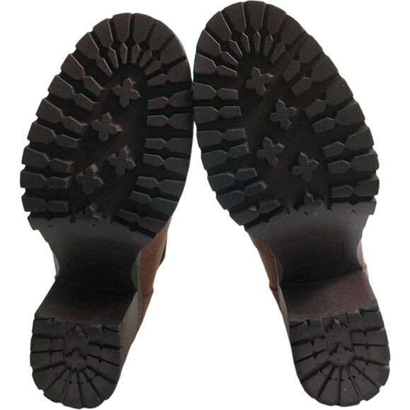 MIA Tallia Brown Faux Fur Ankle Boots - Picture 5 of 11